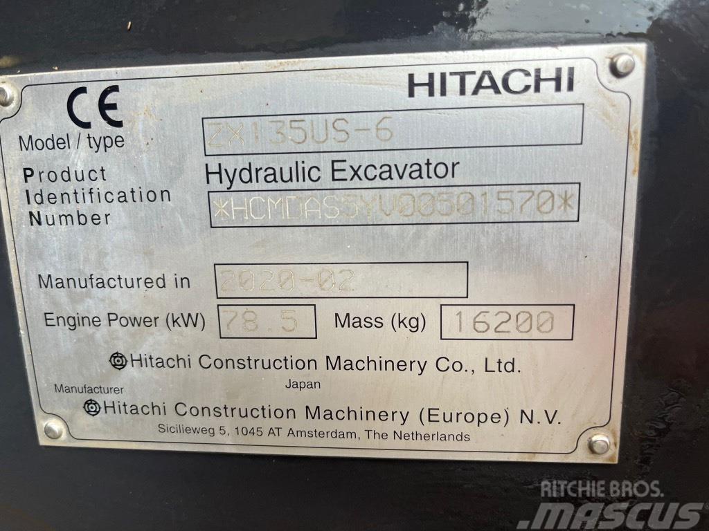 Hitachi ZX 135 US-6 Rupsgraafmachines