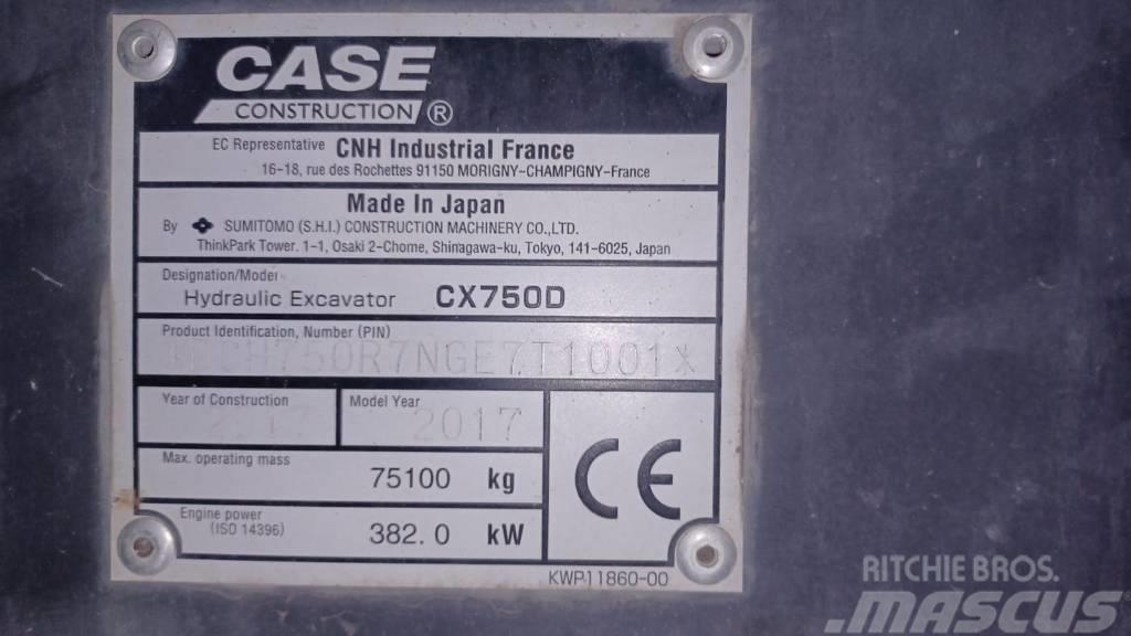 CASE CX 750 D Rupsgraafmachines