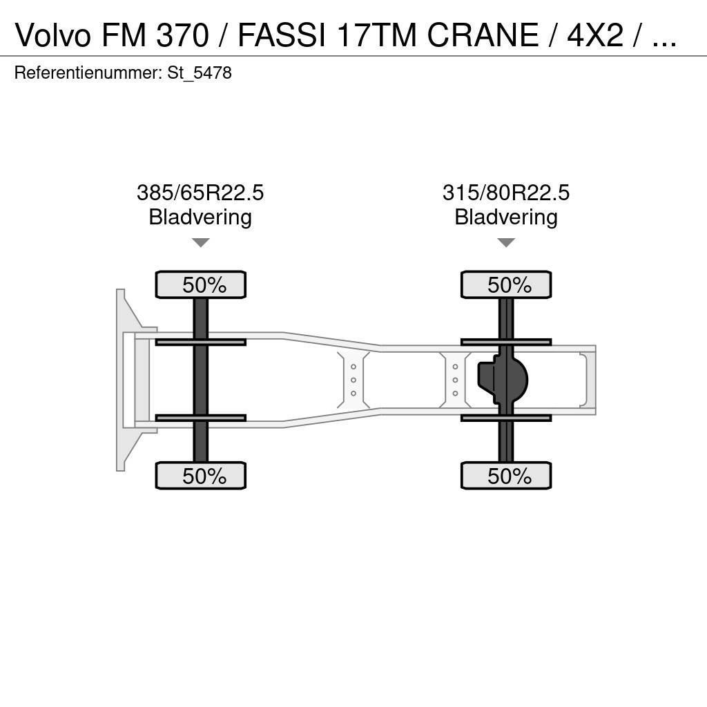 Volvo FM 370 / FASSI 17TM CRANE / 4X2 / E6 / GRUA / KRAN Trekkers