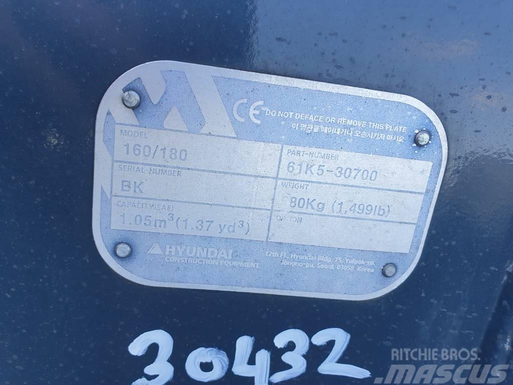 Hyundai Excvator Bucket, 61K5-30700, 180 Bakken