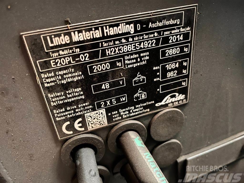 Linde E20PL-02 Elektrische heftrucks