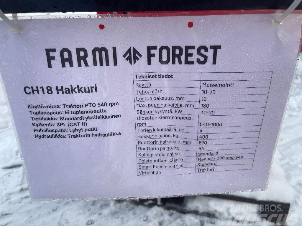 Farmi Forest CH18 Houtversnipperaars