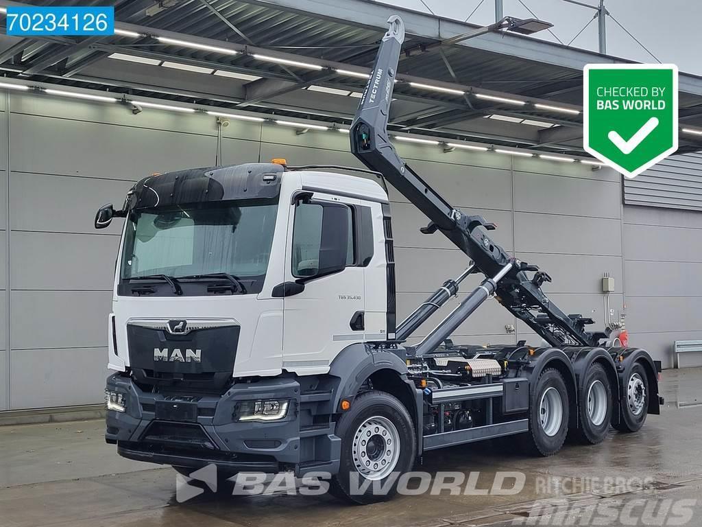 MAN TGS 35.430 8X4 MEILLER RS 26.65 Lift+Lenkachse Nav Vrachtwagen met containersysteem