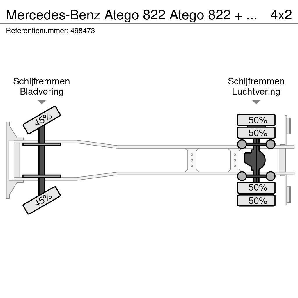 Mercedes-Benz Atego 822 Atego 822 + Euro 5 + Dhollandia lift Bakwagens met gesloten opbouw