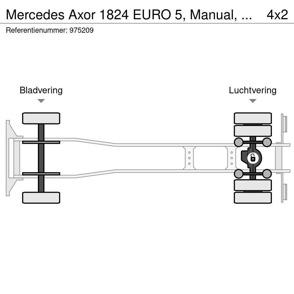 Mercedes-Benz Axor 1824 EURO 5, Manual, Borden Schuifzeilopbouw