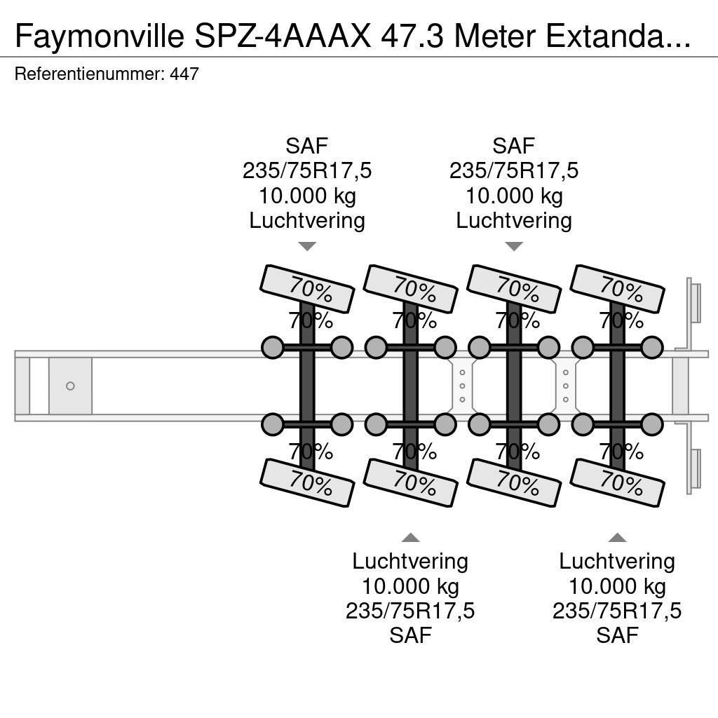Faymonville SPZ-4AAAX 47.3 Meter Extandable Wing Carrier! Vlakke laadvloeren