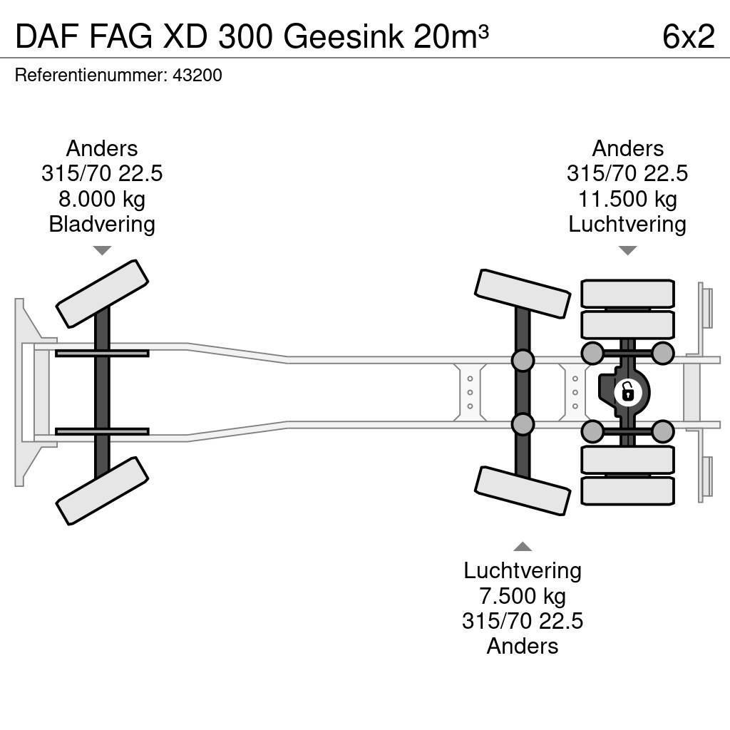 DAF FAG XD 300 Geesink 20m³ Vuilniswagens