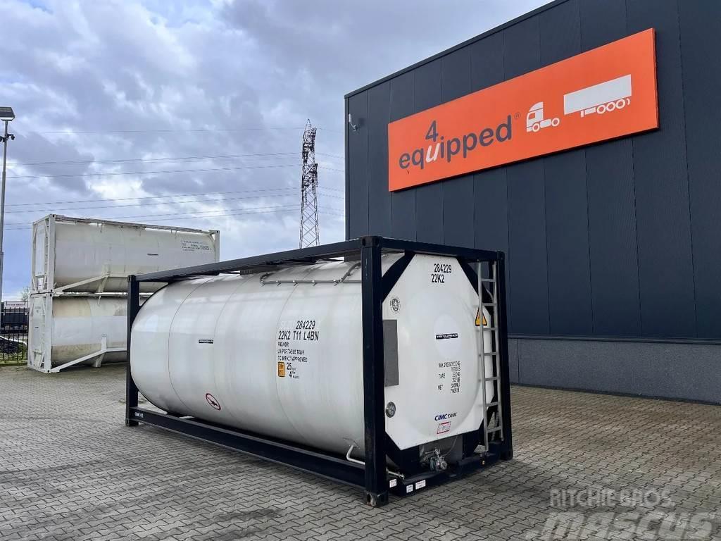 CIMC tankcontainers TOP: ONE WAY/NEW 20FT ISO tankconta tankcontainers