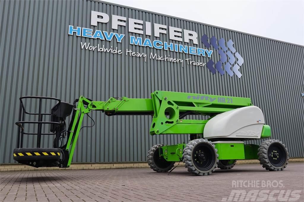 Niftylift HR21E 2WD Electric, 4x2 Drive, 21m Working Height, Knikarmhoogwerkers