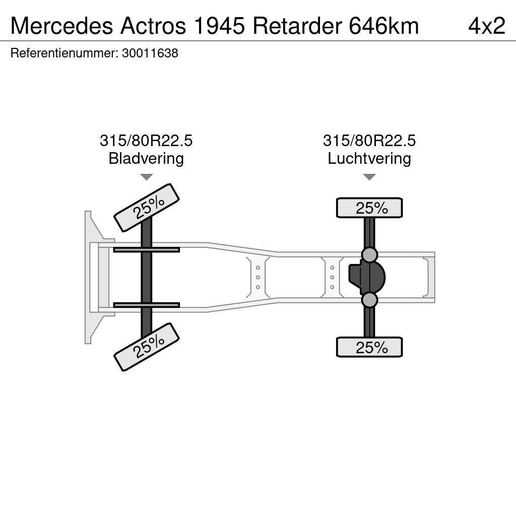 Mercedes-Benz Actros 1945 Retarder 646km Trekkers