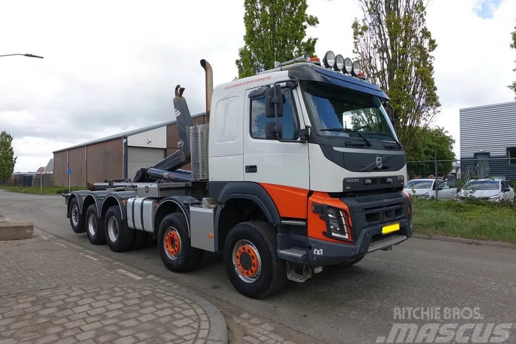 Volvo FMX 460 10X6 VDL 40 TONS HAAKSYSTEEM / KEURING 202 Vrachtwagen met containersysteem