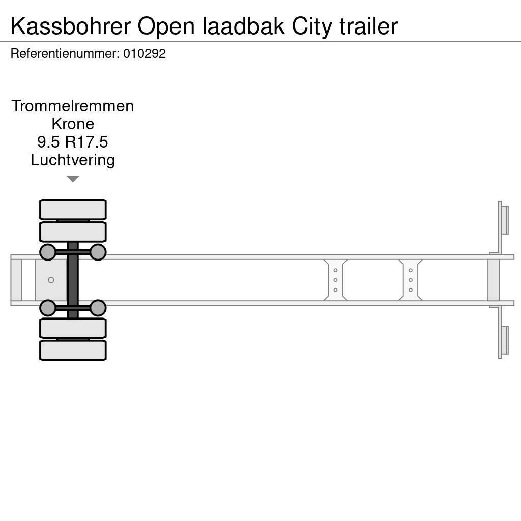 Kässbohrer Open laadbak City trailer Vlakke laadvloeren