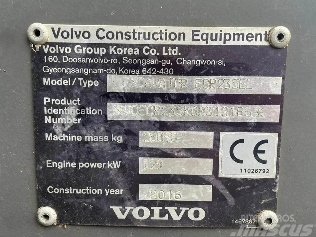 Volvo ECR 235 EL | ROTOTILT | BUCKET | AIRCO Rupsgraafmachines