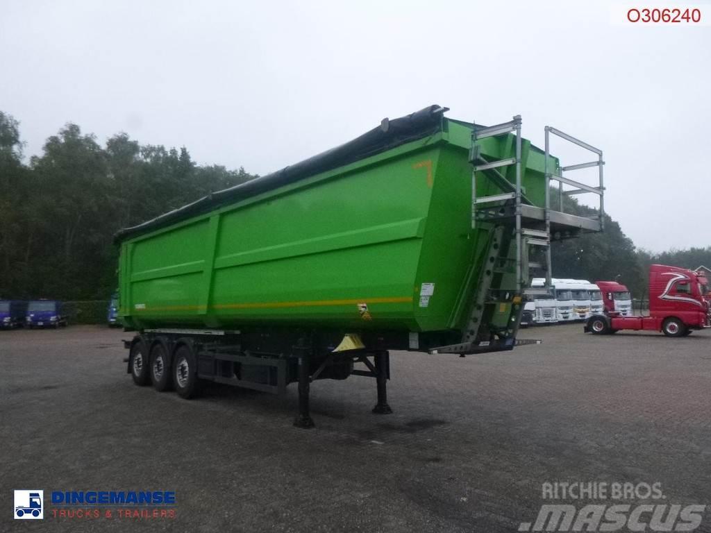 Schmitz Cargobull Tipper trailer steel 58 m3 + tarpaulin Vlakke laadvloeren