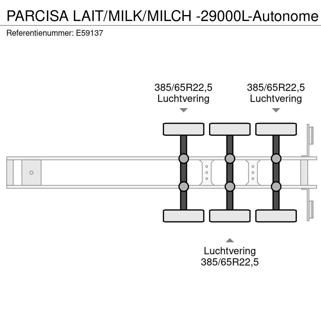 Parcisa LAIT/MILK/MILCH -29000L-Autonome Tankopleggers