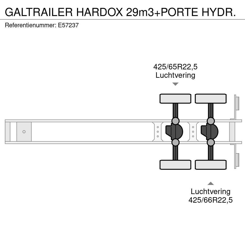  GALTRAILER HARDOX 29m3+PORTE HYDR. Kippers