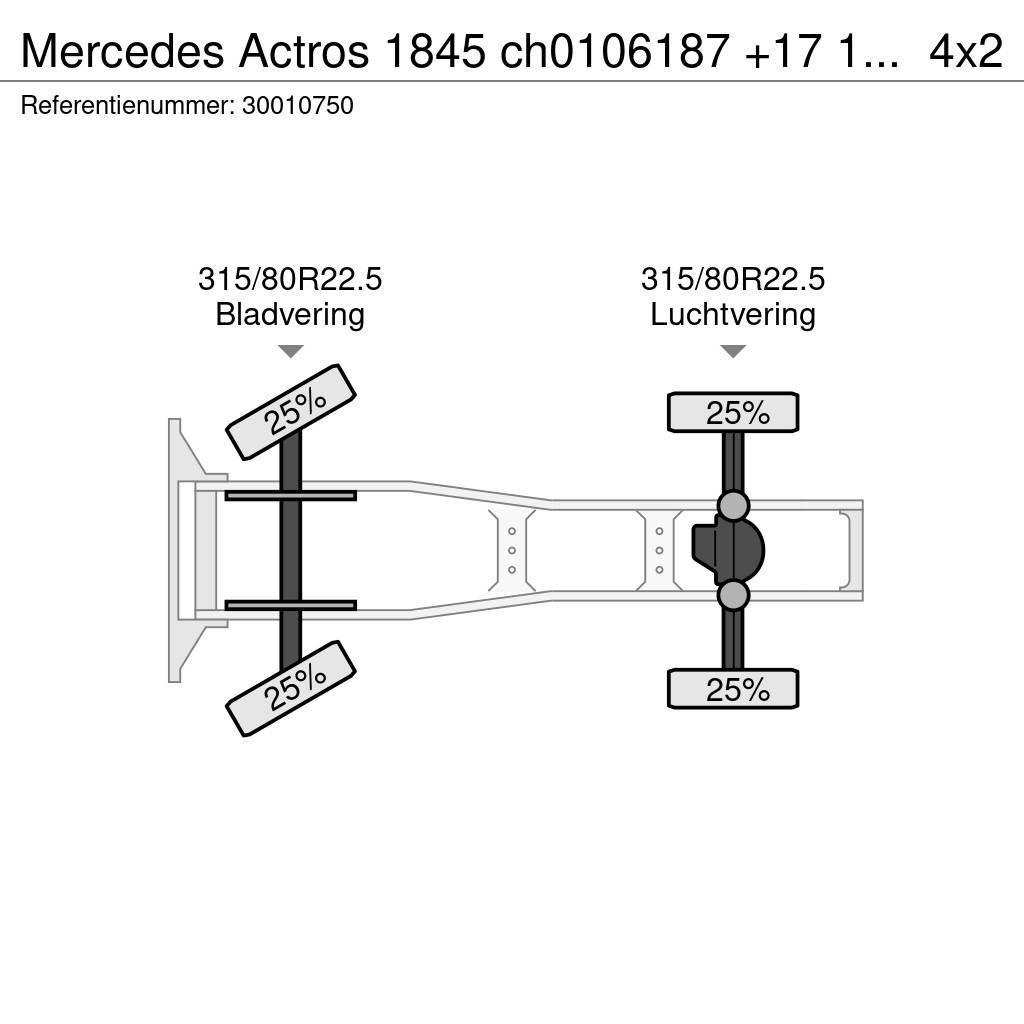 Mercedes-Benz Actros 1845 ch0106187 +17 1 reg 10/16 retarder Trekkers