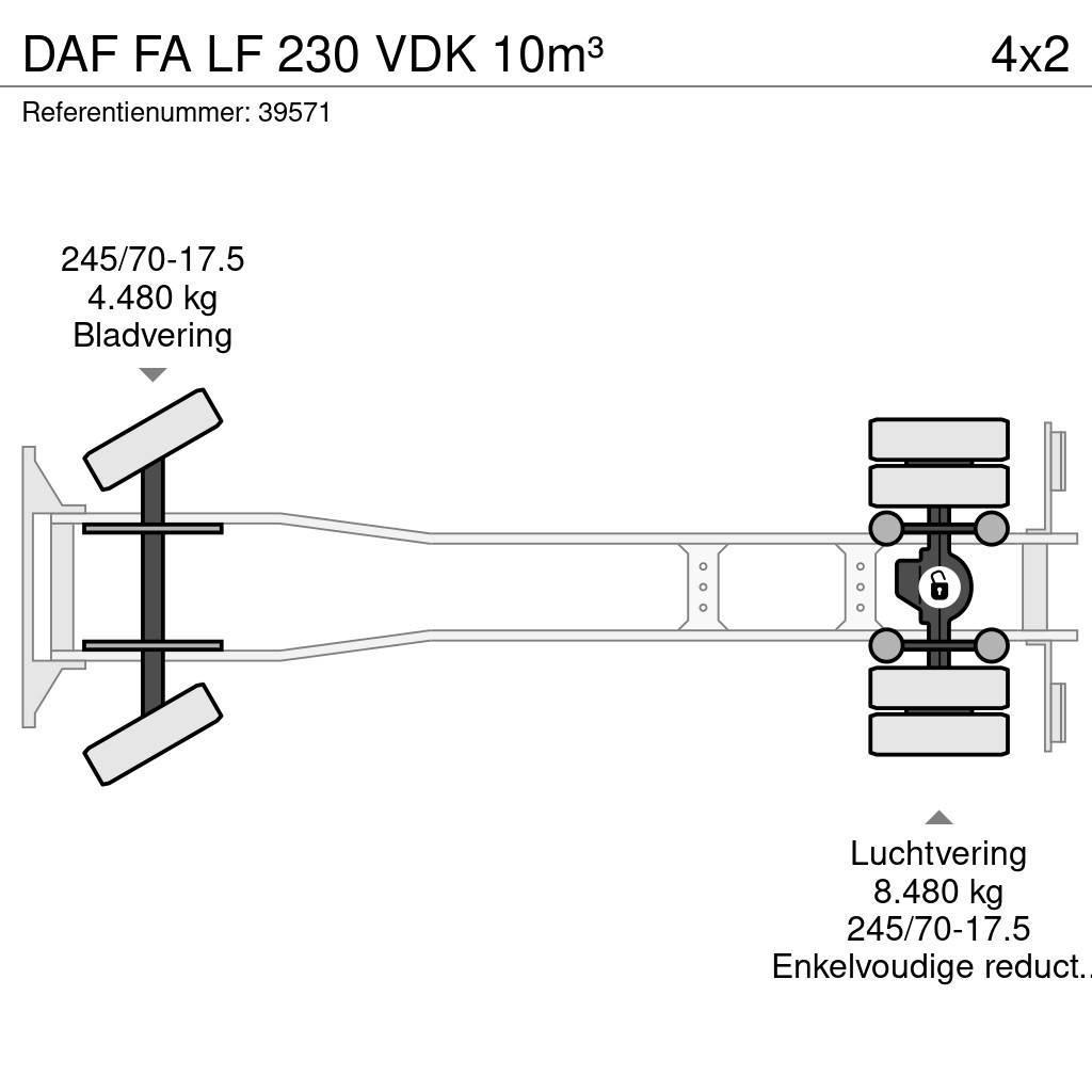 DAF FA LF 230 VDK 10m³ Vuilniswagens