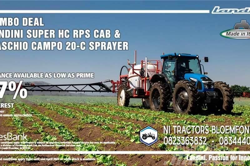Landini PROMO - Landini Super HC RPS CAB & Maschio Sprayer Tractoren