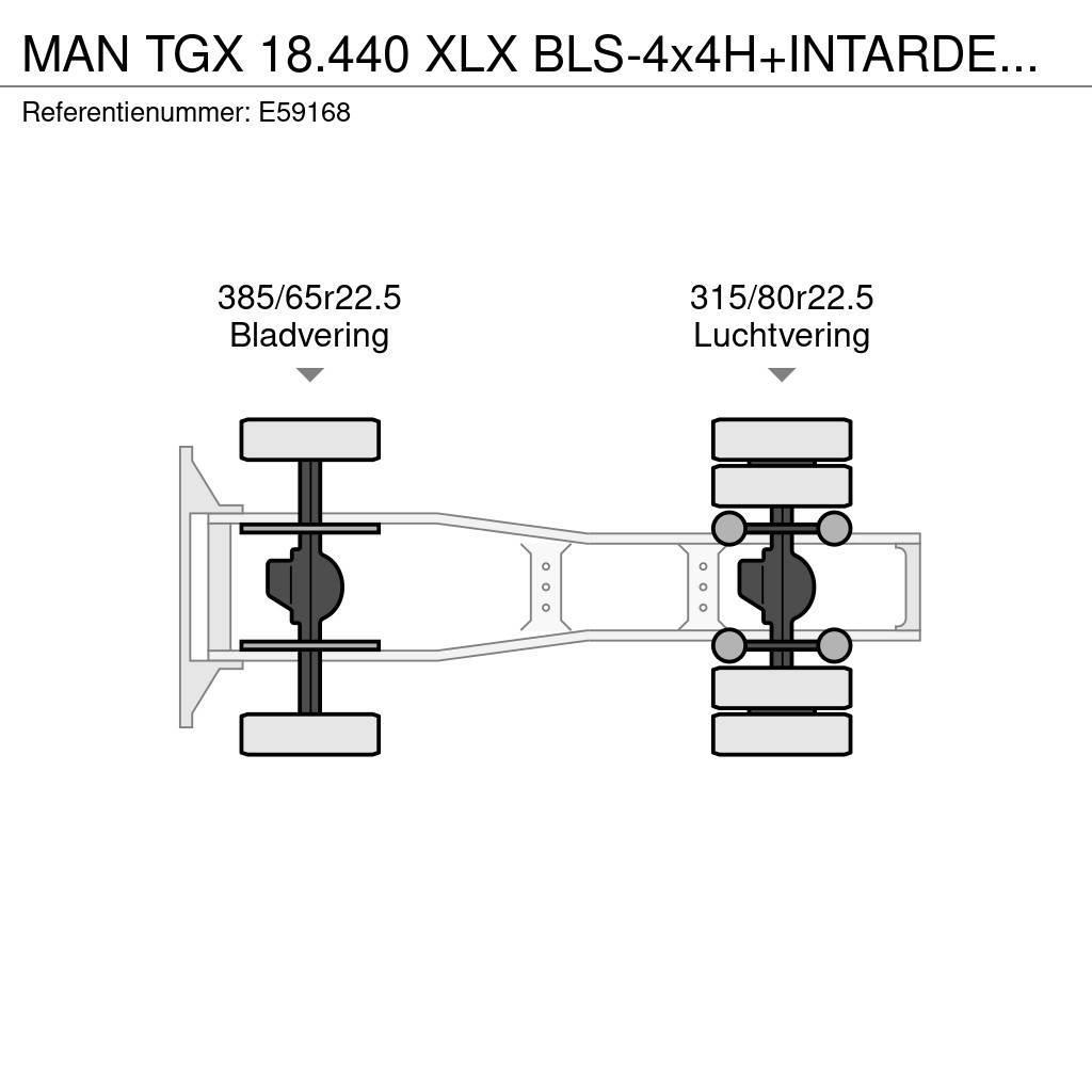 MAN TGX 18.440 XLX BLS-4x4H+INTARDER+HYDR. Trekkers