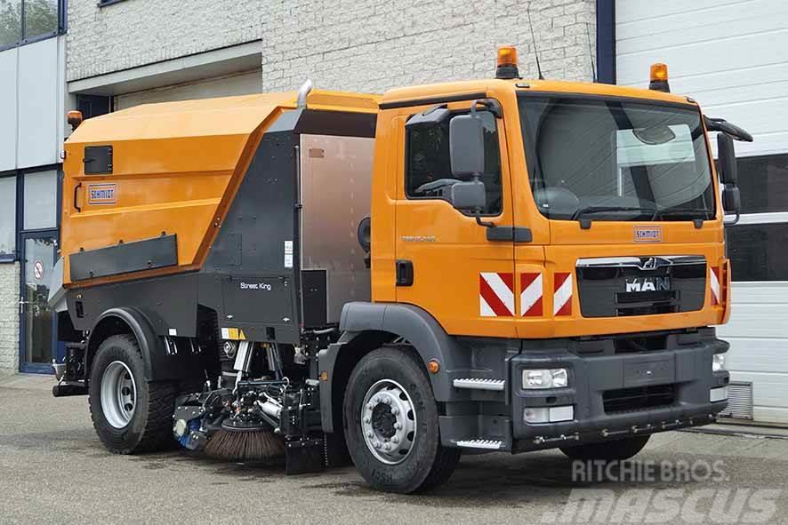 MAN TGM 18.240 BB Road Sweeper Truck (3 units) Veegwagens