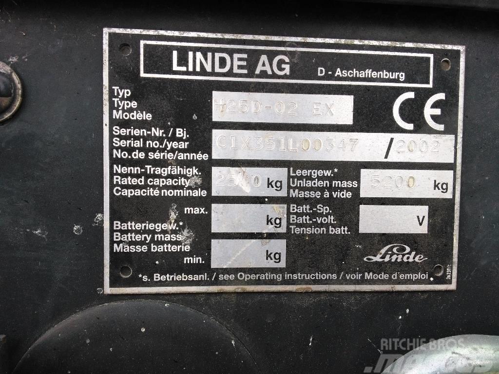 Linde H25 EX (antideflagrante) Diesel heftrucks
