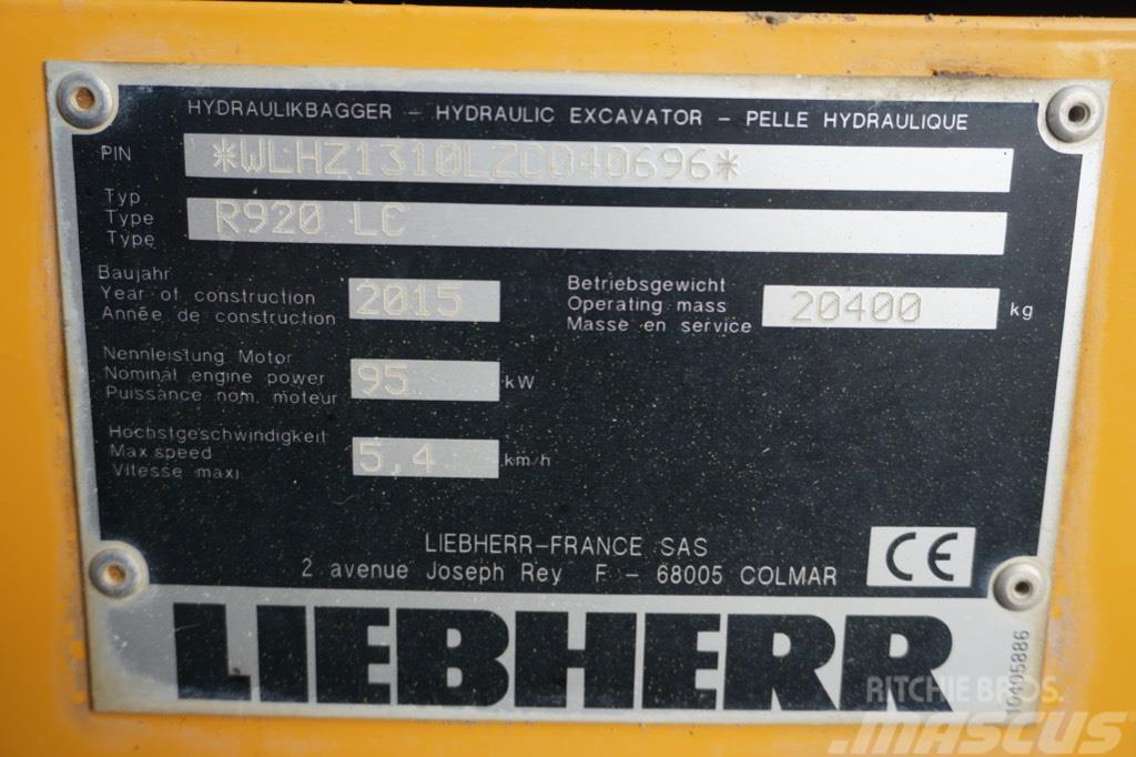 Liebherr R 920 LC Rupsgraafmachines