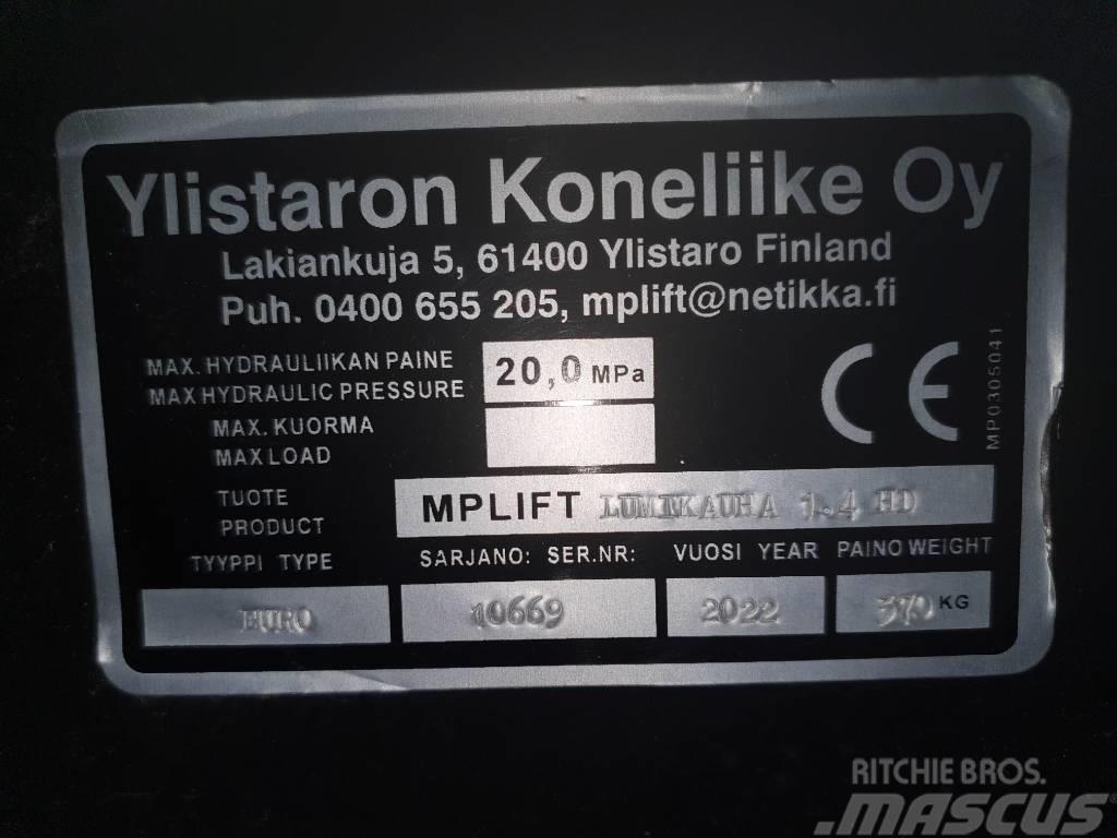 Mp-lift Lumikauha 1,4m3 / 2,4m EURO HD Voorladeraccessoires