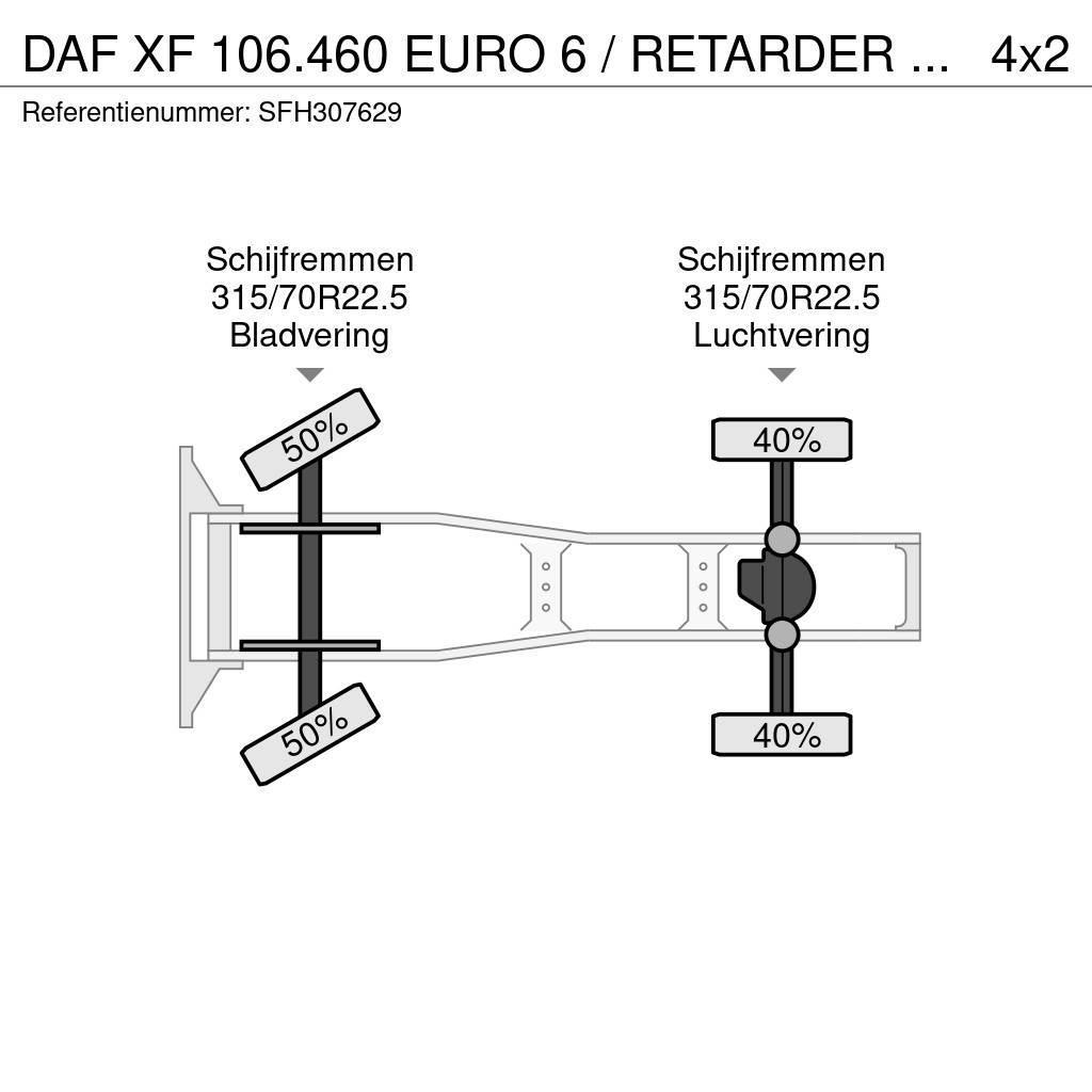 DAF XF 106.460 EURO 6 / RETARDER / PTO / MANUEL / AIRC Trekkers
