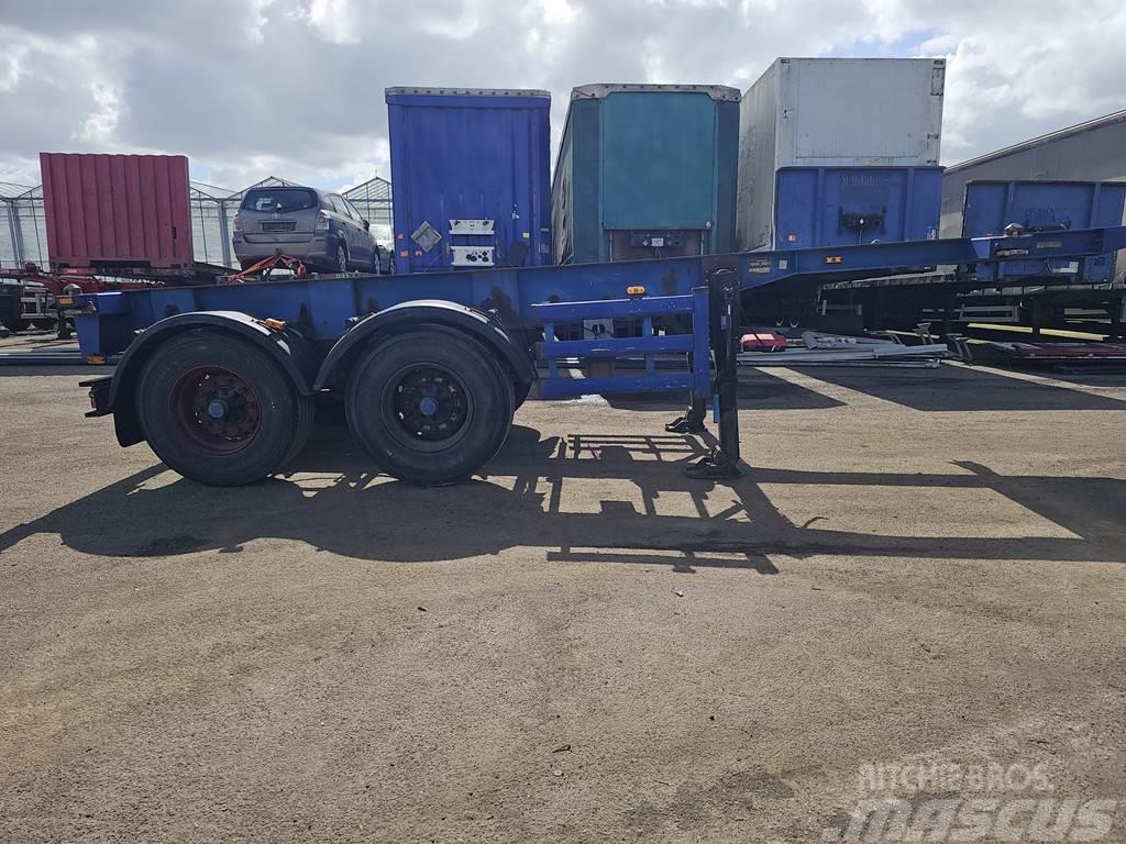 Renders 2 axle 20 ft container chassis steel springs bpw d Containerchassis