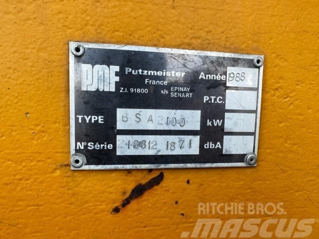 Putzmeister BSA 2100 /160 KW Betonpomptrucks