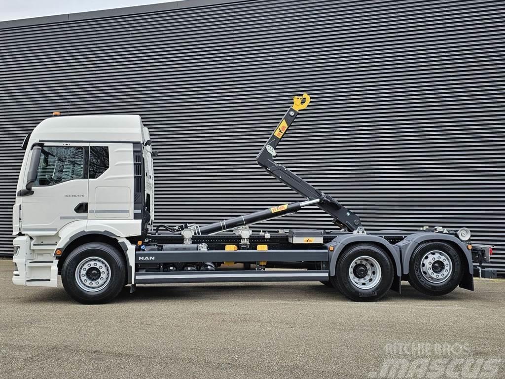 MAN TGS 26.470 6x2-4 / HAAKARM / ABROLKIPPER / NEW! Vrachtwagen met containersysteem