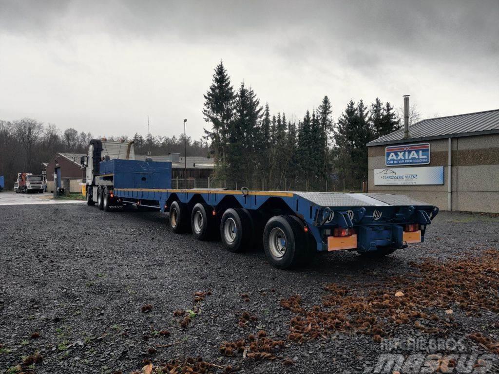 Nicolas 4 ESSIEUX - EXTENSIBLE - CHARGE UTILE 50 TONNES Low loader-semi-trailers