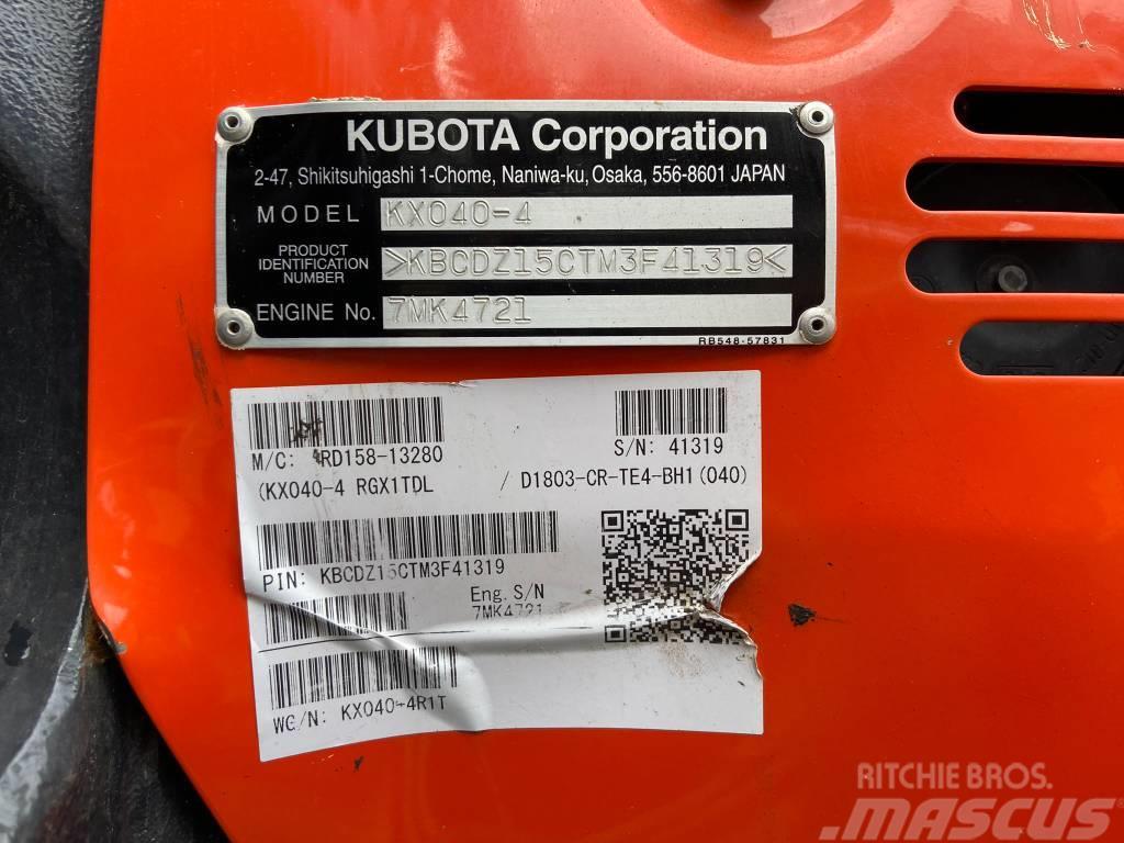 Kubota KX040-4 Minigraafmachines < 7t