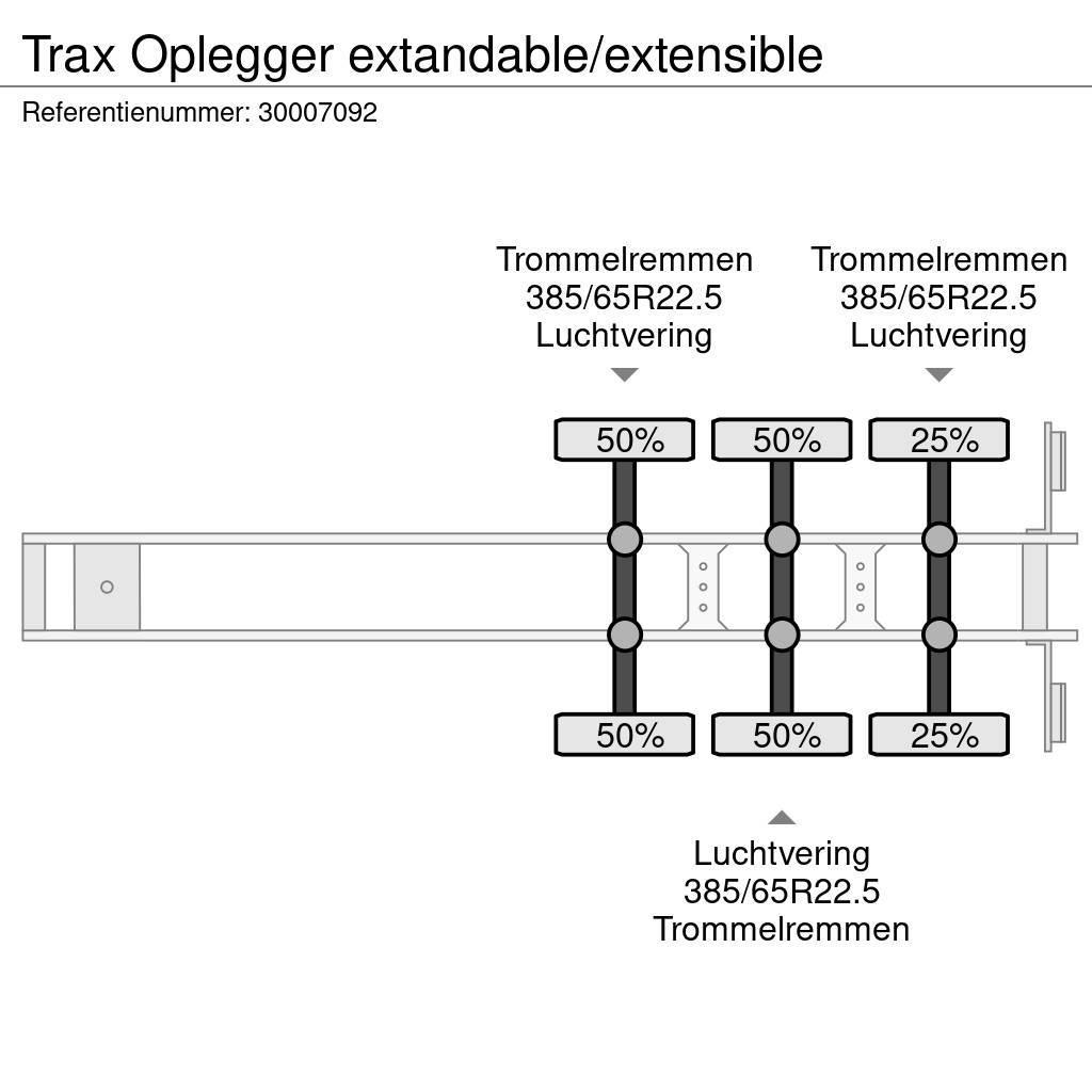 Trax Oplegger extandable/extensible Vlakke laadvloeren