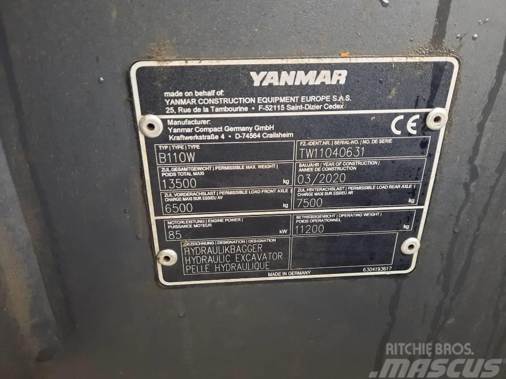 Yanmar B 110 W Wielgraafmachines