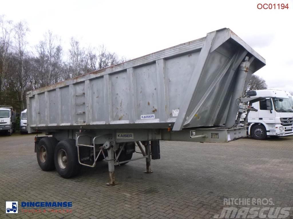 Robuste Kaiser Tipper trailer steel 24 m3 + tarpaulin Kippers