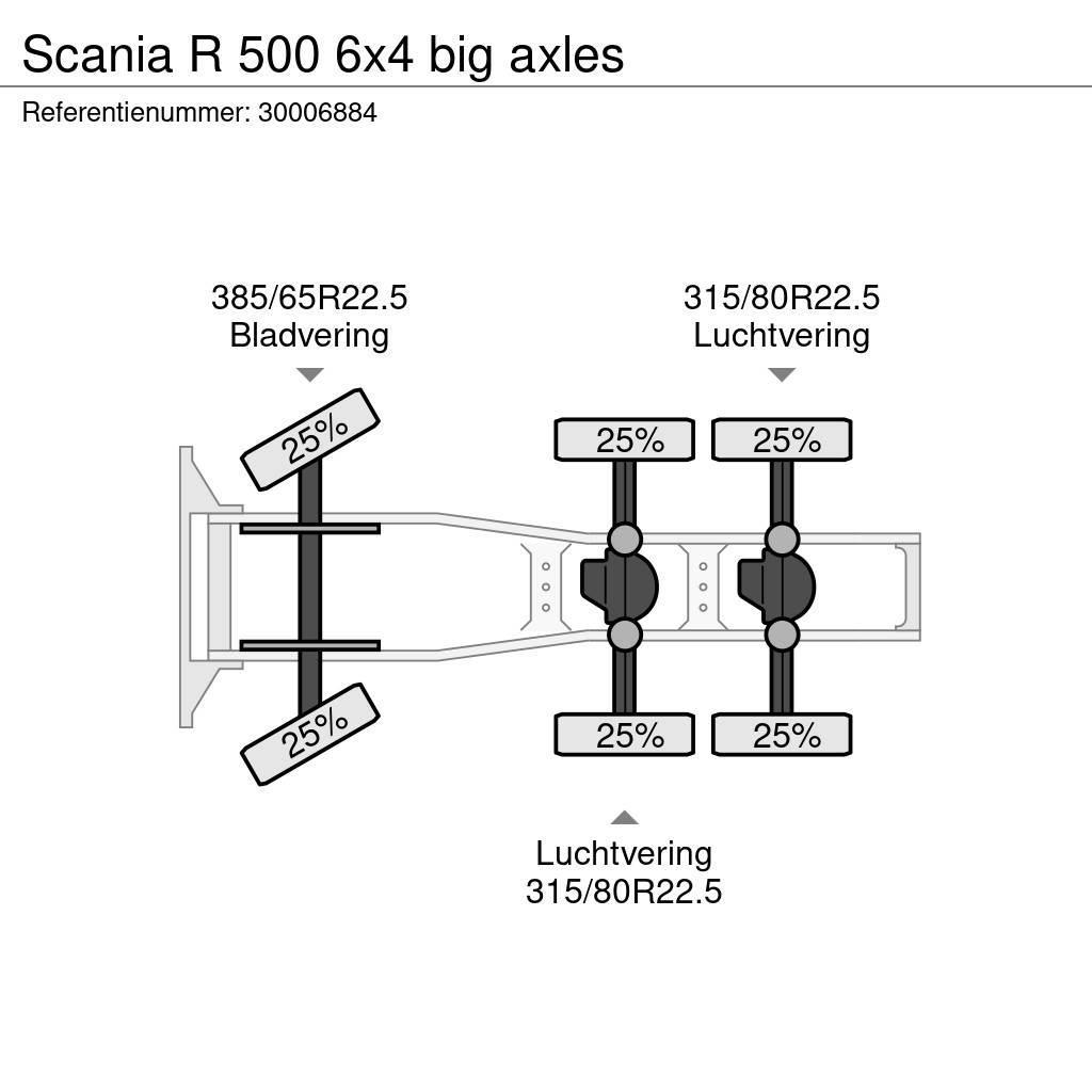 Scania R 500 6x4 big axles Trekkers