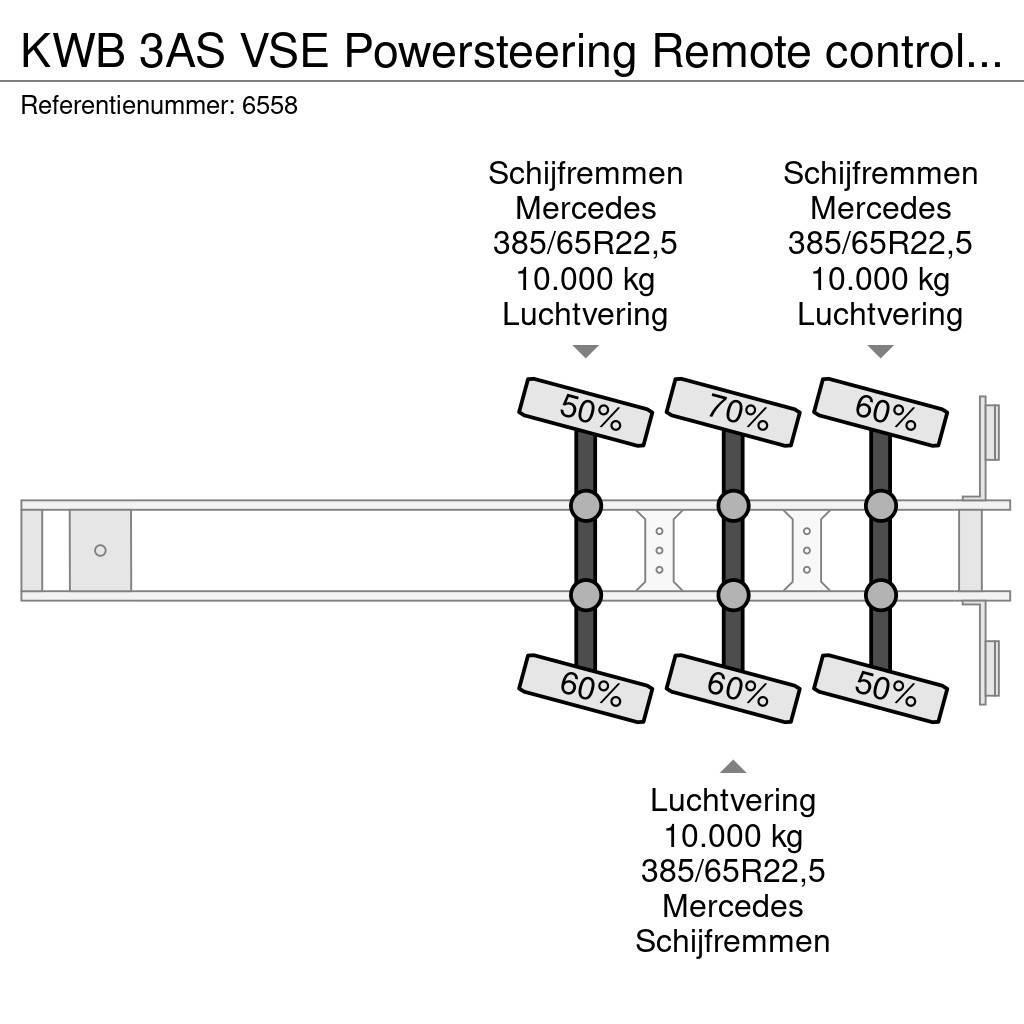  Kwb 3AS VSE Powersteering Remote controlled telesk Vlakke laadvloeren
