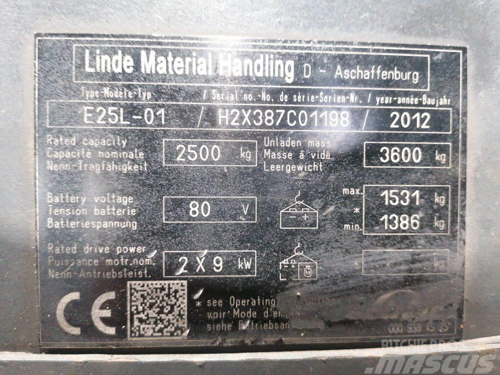 Linde E25L-01 Elektrische heftrucks