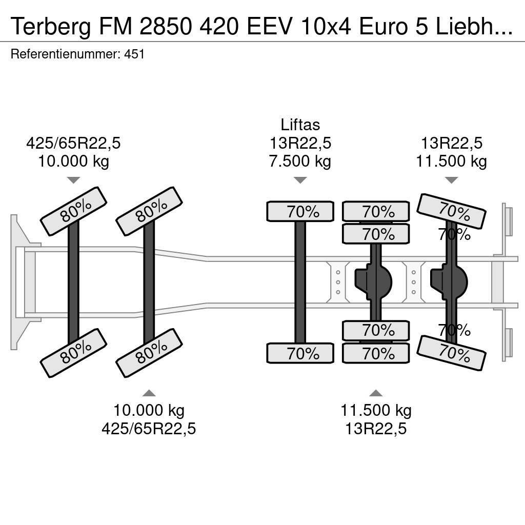 Terberg FM 2850 420 EEV 10x4 Euro 5 Liebherr 15 Kub Mixer Betonmixers en pompen