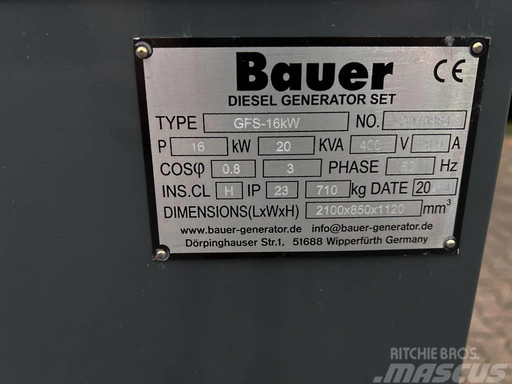 Bauer GFS 20 KVA Diesel generatoren