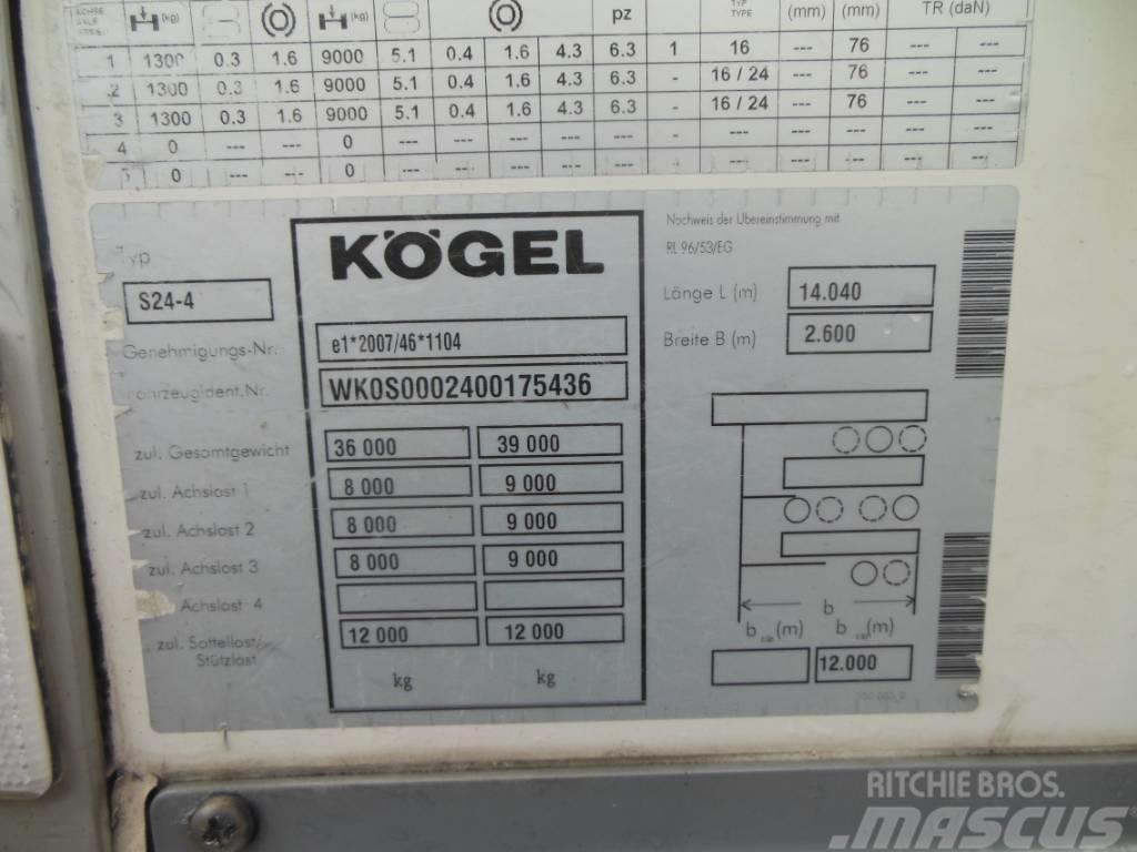 Kögel SVT 24, Dvoupatro, Carrier Vector 1550 Koel-vries opleggers