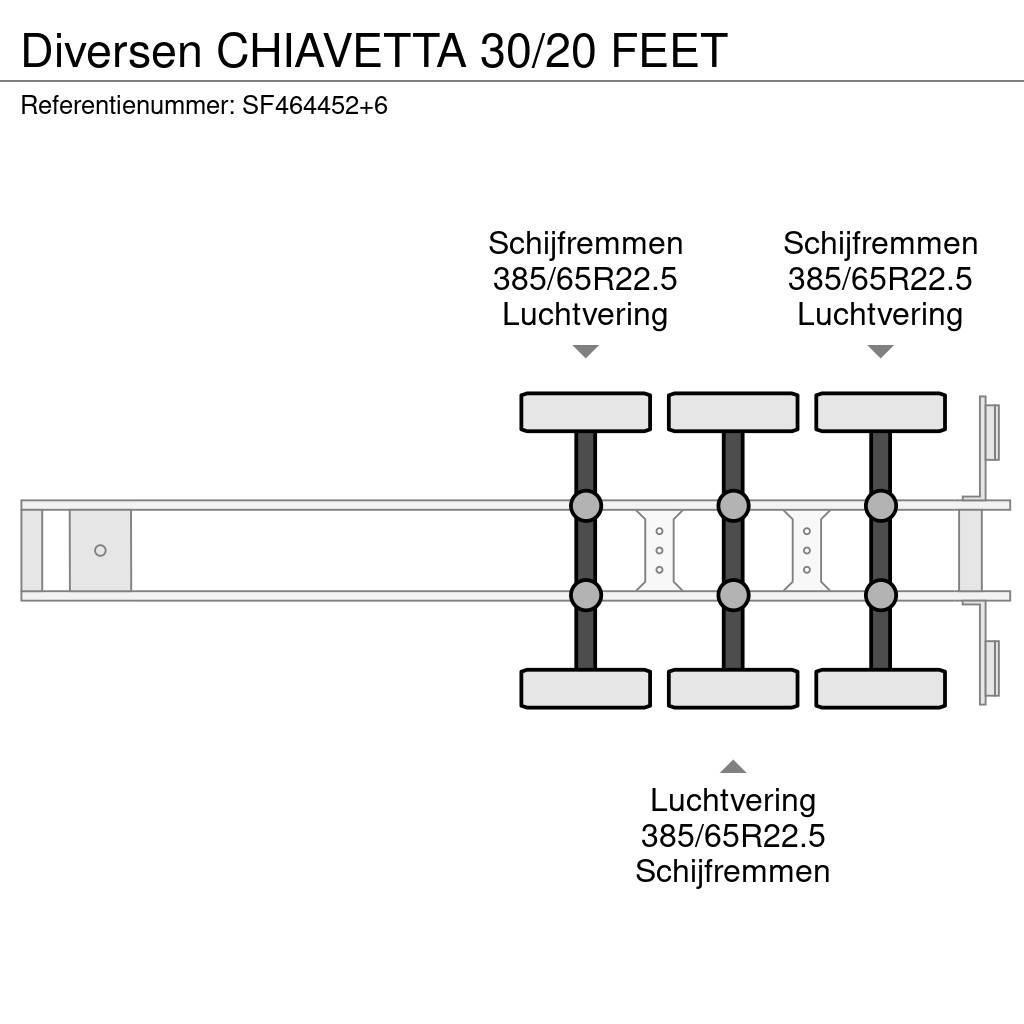  Diversen CHIAVETTA 30/20 FEET Containerchassis