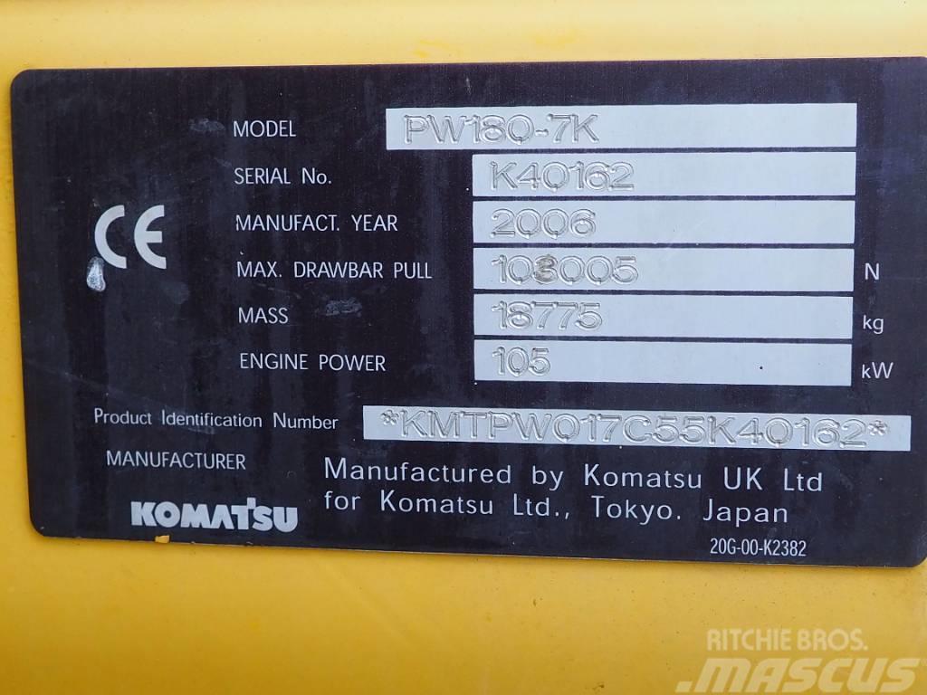 Komatsu PW180-7K Wielgraafmachines