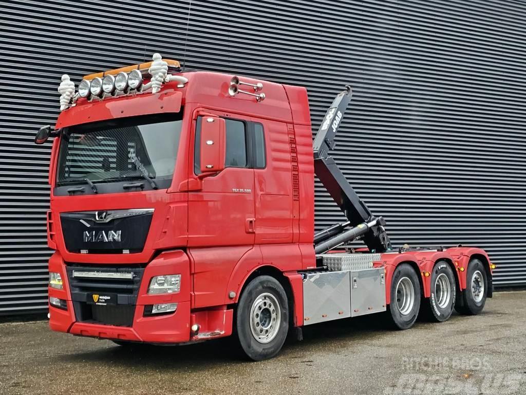 MAN TGX 35.500 8x4-4 / HOOKLIFT / ABROLKIPPER Vrachtwagen met containersysteem