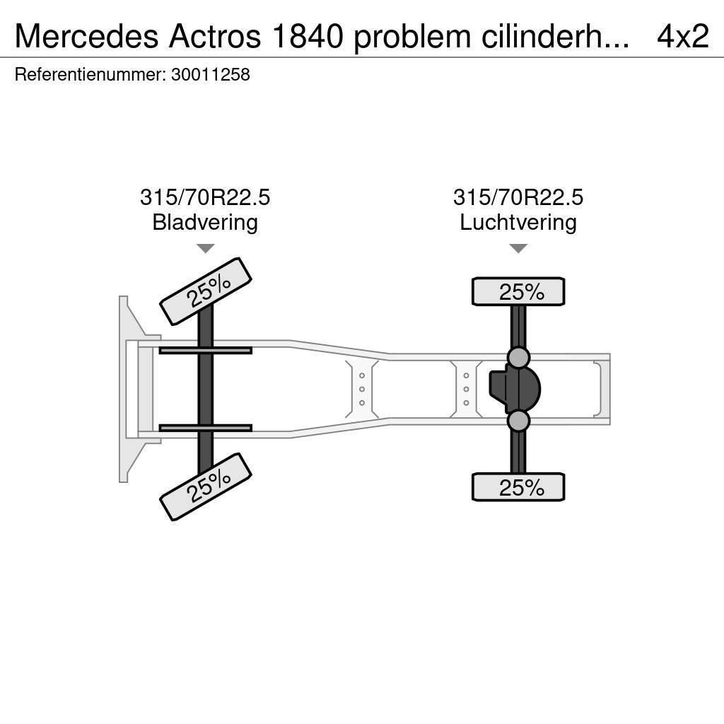 Mercedes-Benz Actros 1840 problem cilinderhead Trekkers