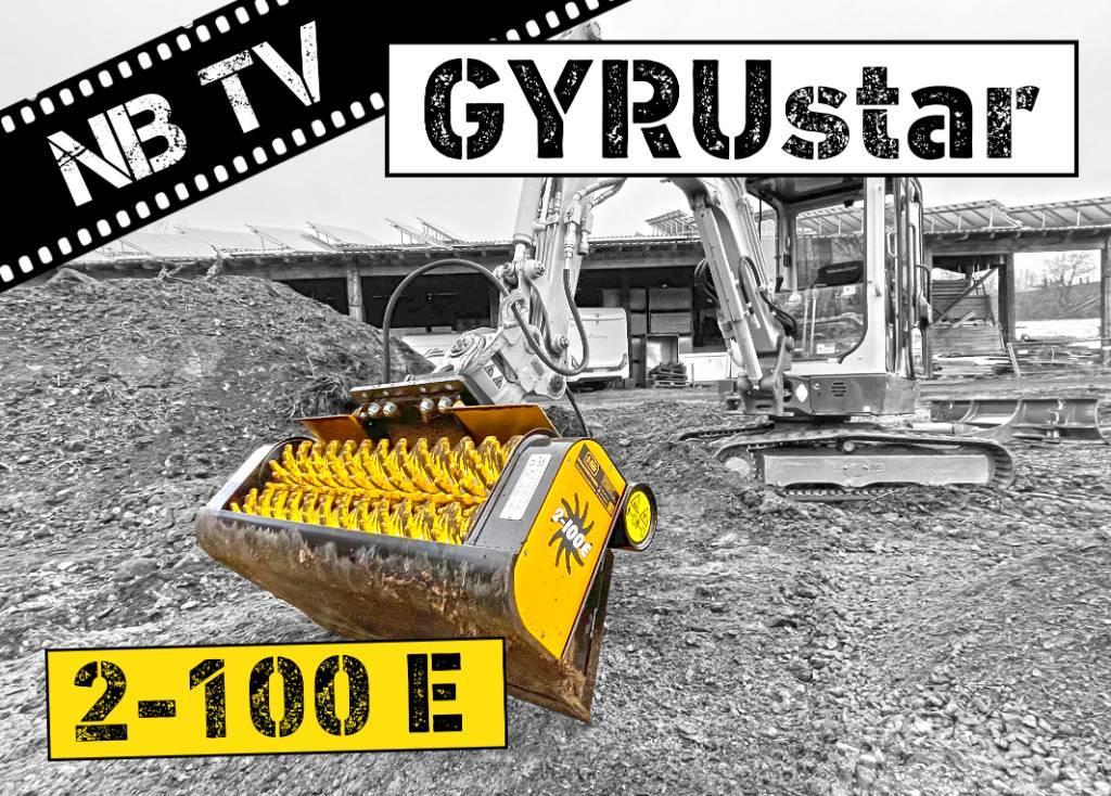 Gyru-Star 2-100E | Schaufelseparator für Minibagger Puinbakken