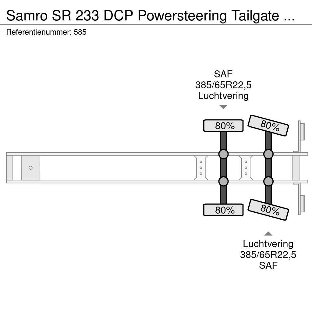 Samro SR 233 DCP Powersteering Tailgate NL Trailer! Gesloten opleggers