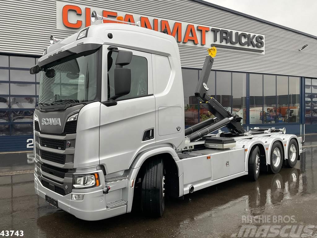 Scania R770 V8 8x2 Euro 6 Retarder Hyvalift 26 Ton NEW AN Vrachtwagen met containersysteem